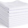 100% Cotton White Men's Pocket Handkerchiefs Hanky, XXL King Size, Pack of 121