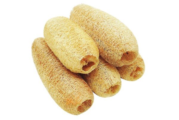 Loofah online premium natural luffa 5 pack chemical-free body spa scrubber glowing skin bath