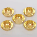 Brass bowl online handmade pure brass puja katori set of 5 antique finish Indian artisan crafted