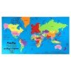 world flags and capitals puzzle pieces with durable EVA foam frame