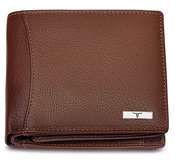 Urban Forest Oliver Redwood Light Brown Color RFID Blocking Bifold Design Leather Wallet for Men