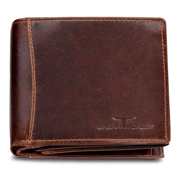Urban Forest Oliver Caramel Brown Color RFID Blocking Bifold Design Leather Wallet for Men