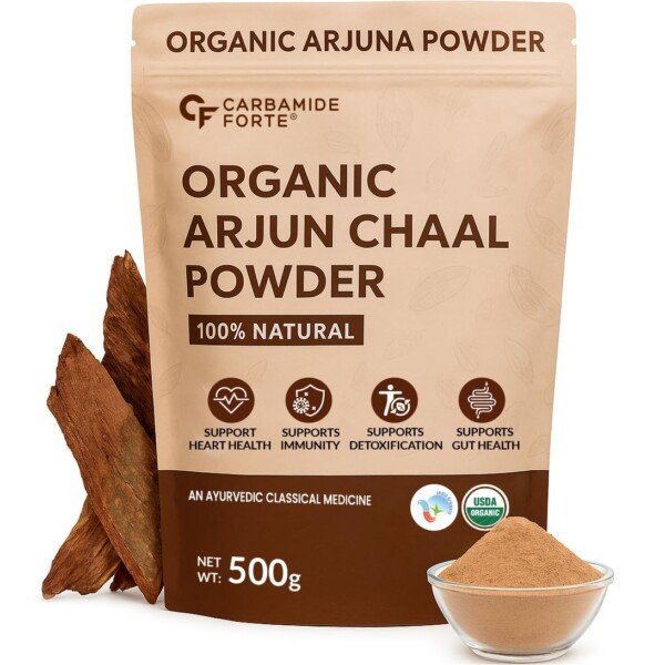 Arjun chaal online organic 500g Arjuna bark powder for heart health cholesterol and metabolism support