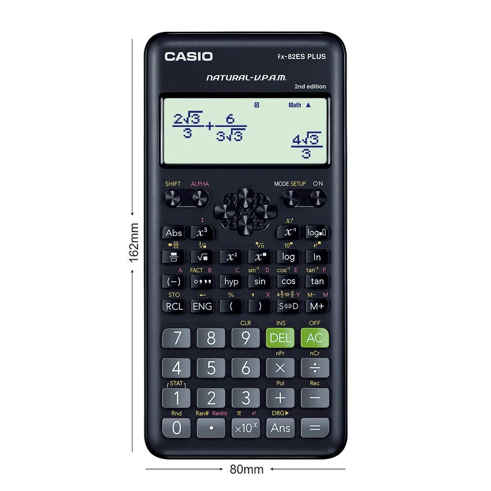 Casio FX-82ES Plus 2nd Edition - Non-Programmable Scientific Calculator, 252 Functions12