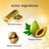 Lotus Radiant Gold Facial Kit for instant glow with 24K Pure Gold & Papaya,4 easy steps , 170g (Multiple use)13456