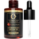 Argan oil bottle 30ml pure organic Moroccan cold pressed for hair face skin nourishing oil travel size dropper bottle