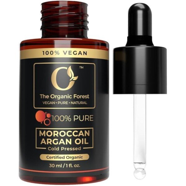 Argan oil bottle 30ml pure organic Moroccan cold pressed for hair face skin nourishing oil travel size dropper bottle