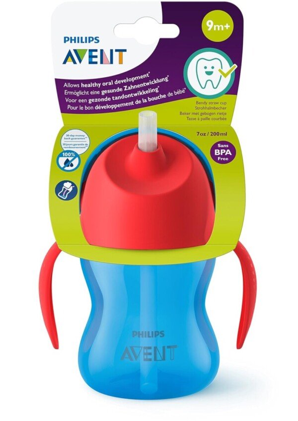 Philips Avent Plastic BPA Free Material Aven Straw Cup SCF79600 200 ML 1 Piece,