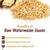 Edible watermelon seeds vegetarian natural watermelon seeds low sodium 500g resealable pack