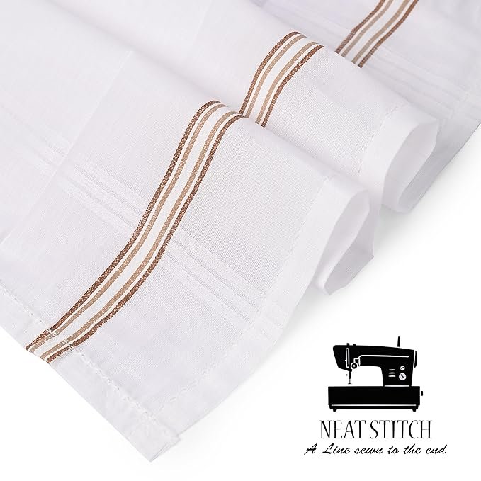 Premium White Handkerchiefs Hanky For Men, Pack of 12,100% Cotton, XXL King Size123