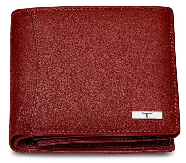 Urban Forest Oliver Red RFID Blocking Leather Wallet for Men