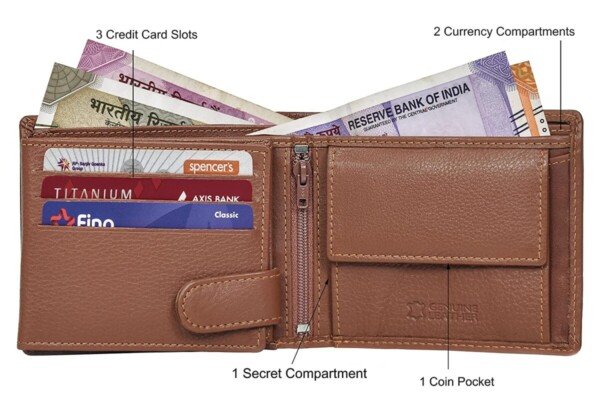 Urban Forest Oliver Redwood RFID Blocking Leather Wallet1