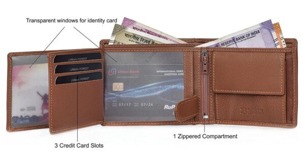 Urban Forest Oliver Redwood RFID Blocking Leather Wallet12