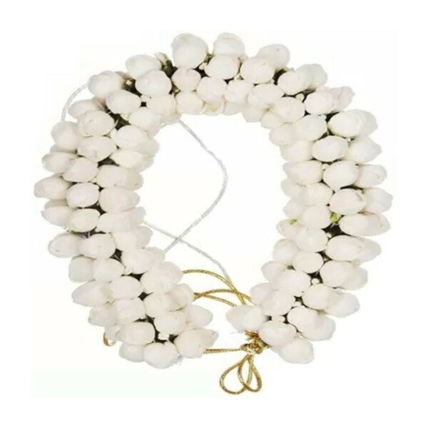 top knot bun handmade jasmine mogra gajra