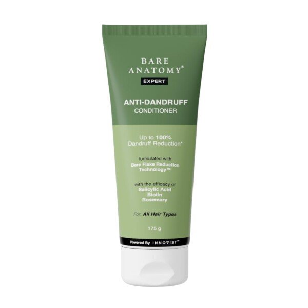 Anti-dandruff conditioner for all hair types Bare Anatomy 175gm sulphate-free biotin rosemary flaky scalp