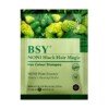 Natural hair color shampoo BSY Noni Black Hair Magic 20ml pack of 6 travel sachets grey coverage