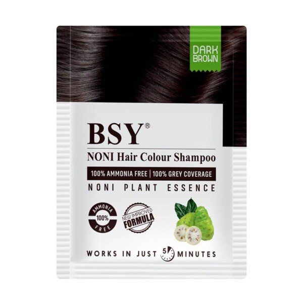 BSY 5-Min 3 IN 1 Natural Hair Color Shampoo Brown