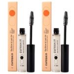 Eyelash and eyebrow growth serum Cureskin 7ml pack of 2 with Castor Oil Brahmi Vitamin E for fuller brows lashes