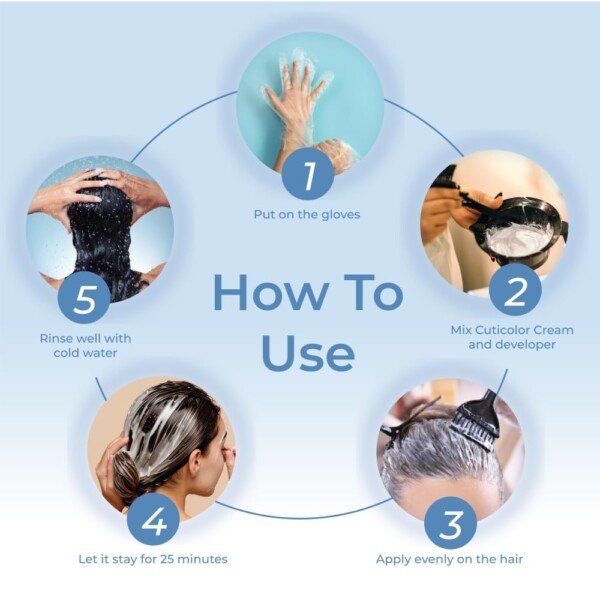 Cuticolor Permanent Hair Color Cream1234