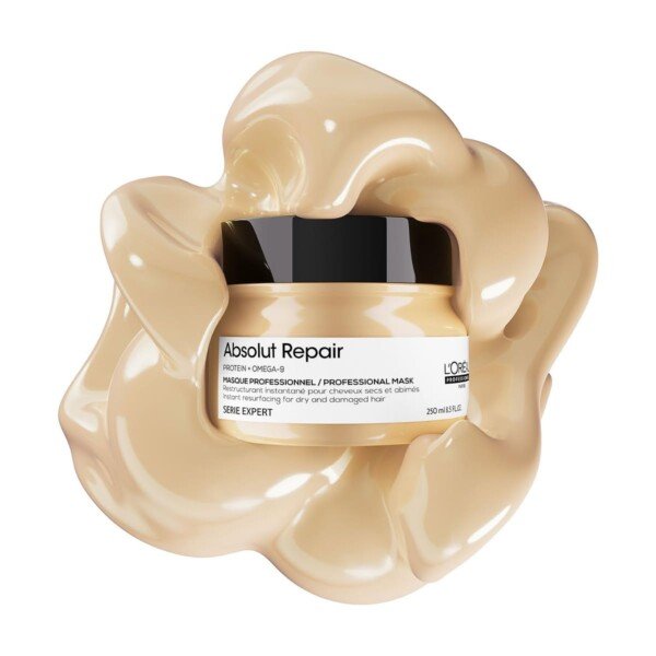 Hair mask for damaged hair L'Oréal Absolut Repair 250ml deep conditioning protein treatment creamy texture