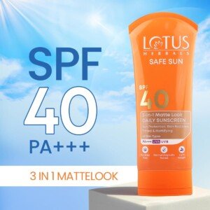 Lotus Herbals Safe Sun 3 In 1 Tinted Daily Sunscreen SPF 40 PA+++1
