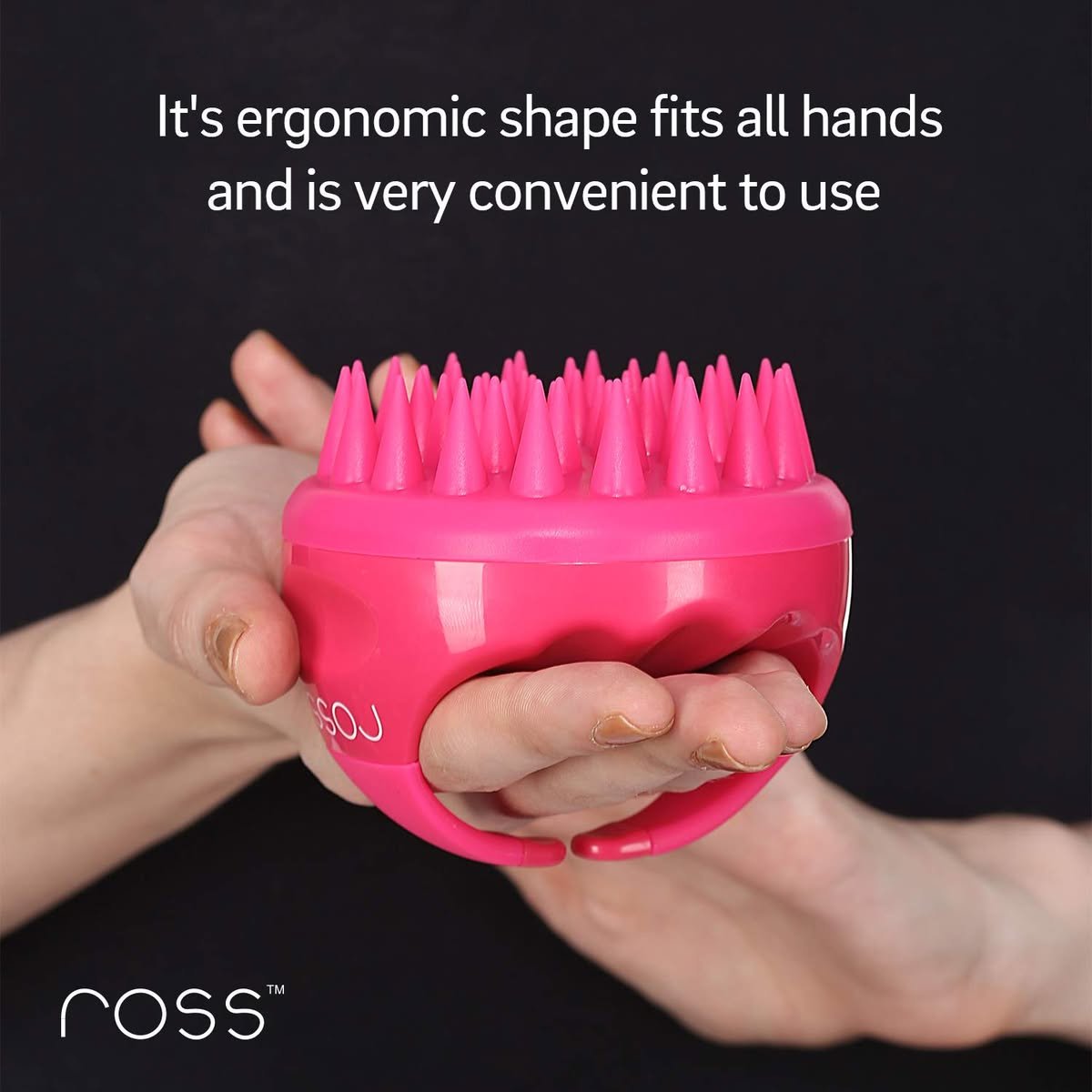 Ross Hair Scalp Massager Shampoo Brush with Soft Silicone Bristles, Anti Dandruff, Exfoliating with Scalp 3