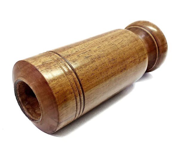 Vijaysar tumbler online 1pc Pterocarpus marsupium wood cup showing authentic grain and natural finish