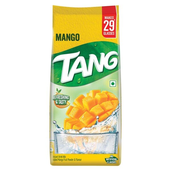 Mango drink 500gm Tang jar summer refresher vitamins A B C Iron no added sugar golden yellow