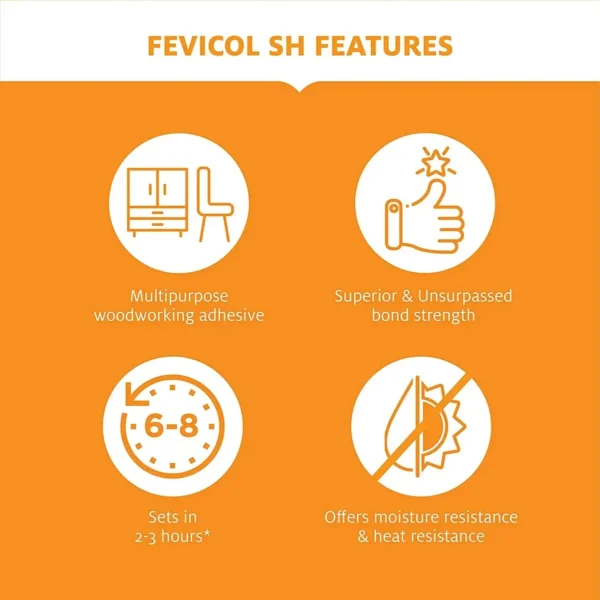 Wood adhesive 500g strong bond plywood veneer MDF laminate heat water resistant all climates